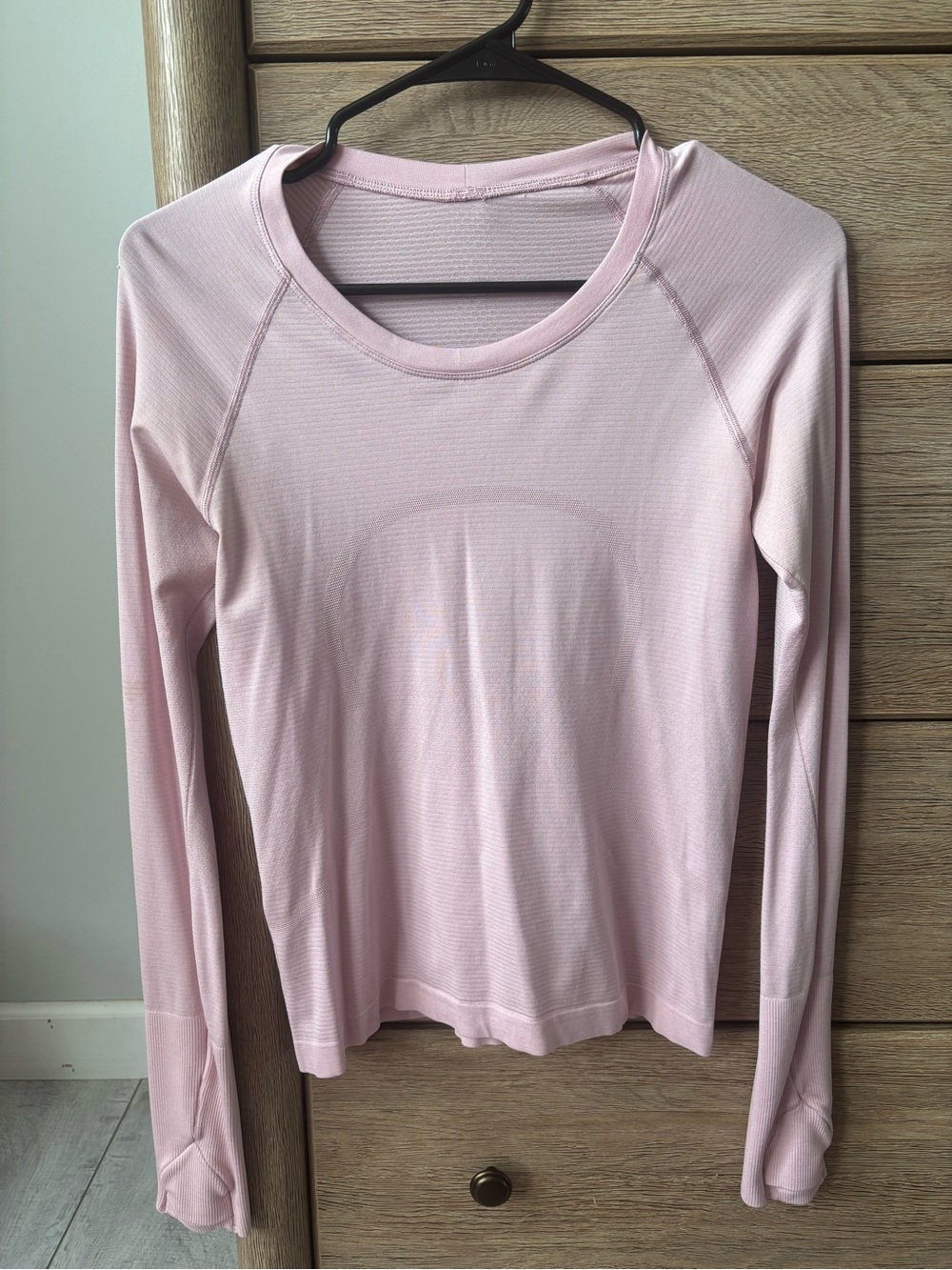 lululemon athletica Light Pink Long-Sleeve Crew Top